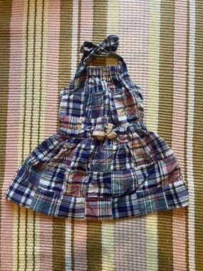 Crewcuts Madras Halter Summer Dress